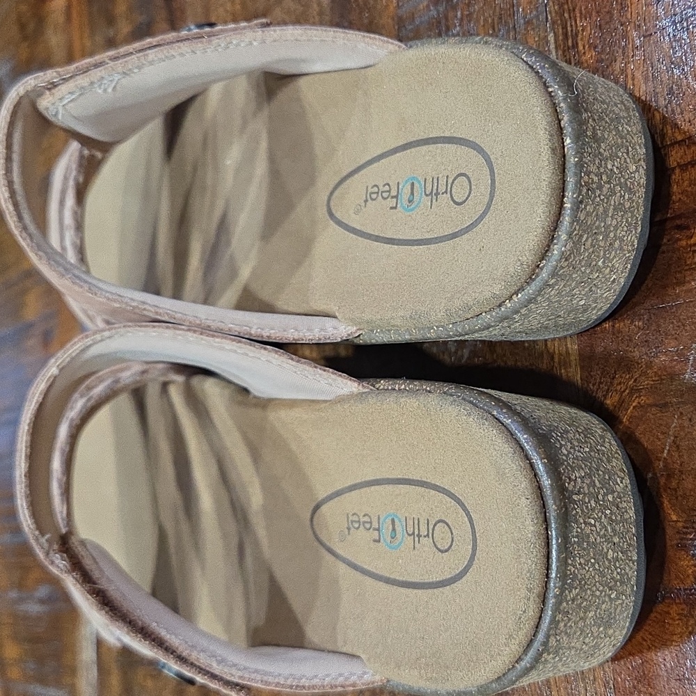 Women's Tan Orthofeet Sandals - Picture 4 of 7